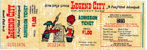 Ticket for Legend City Admission