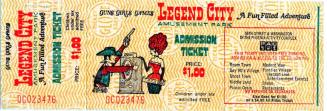 Ticket for Legend City Admission