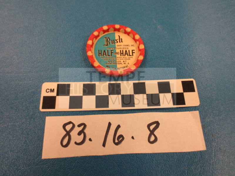 Bush Dairy Farms milk bottle cap