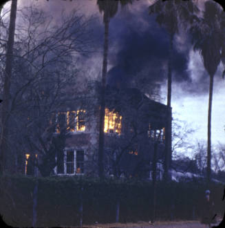 Slide of Tempe High School Fire 1955.