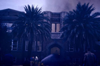 Slide of Tempe High School Fire 1955.