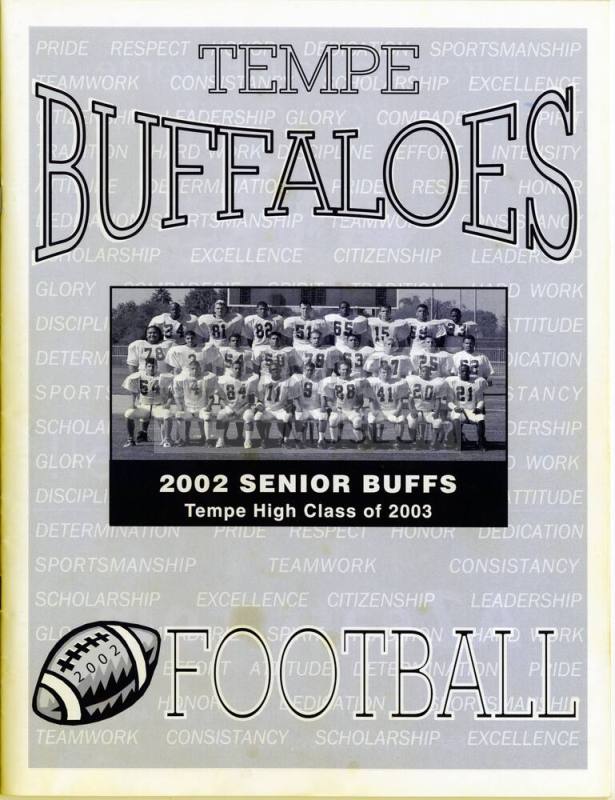 Tempe High School Football program for 2002