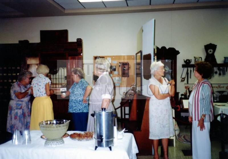 Tempe History Museum Viewers at the Refreshment Table