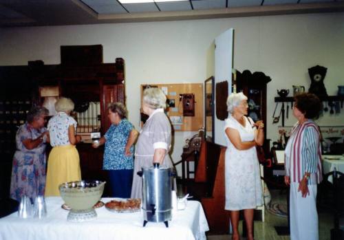 Tempe History Museum Viewers at the Refreshment Table