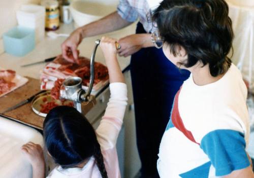 Meat Grinder Demonstration at Petersen House
