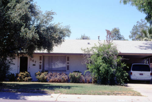 Property Address:  547 West 19th Street, Tempe, Arizona
Subdivision Address:  University Homes, Tempe, Arizona