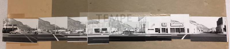Panoramic Photograph of Shops on Mill Avenue between Third and Fourth Street
