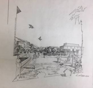 Drawing of Hayden Square in Downtown Tempe