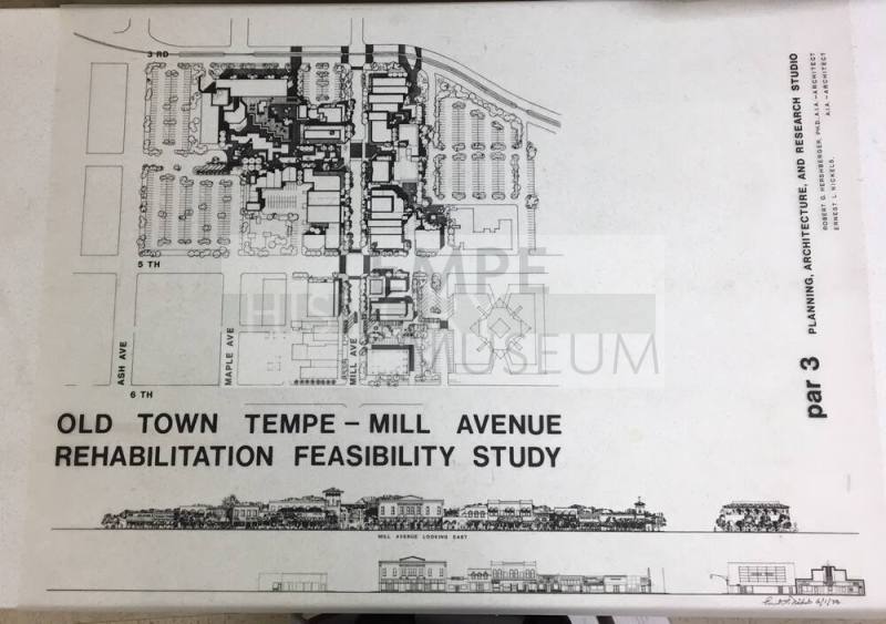 Drawing of Old Town Tempe Mill Avenue