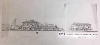 Original Drawings of Buildings on Mill Avenue Facing West