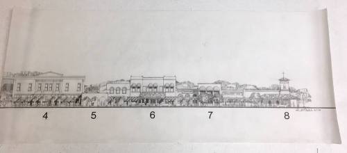 Original Drawings of Proposed Mill Avenue Facing East