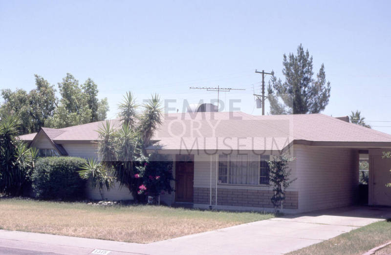 Property Address: 1315 West 10th Street, Tempe, Arizona
Subdivision Address:  Margo Manor