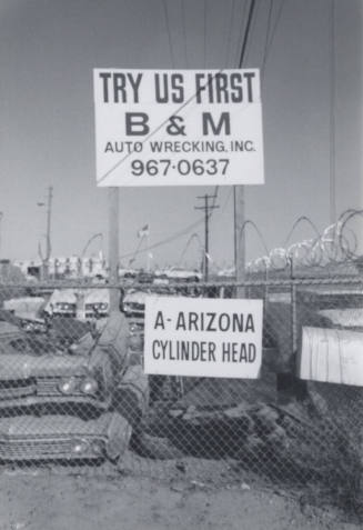B and M Auto Wrecking Incorporated - 2132 East 1st Street, Tempe, Arizona