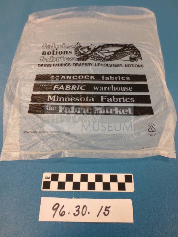Plastic Bag, Hancock Fabrics