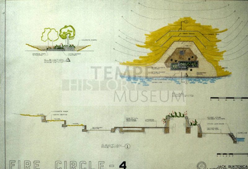 Kiwanis Park fire circle schematic design slide
