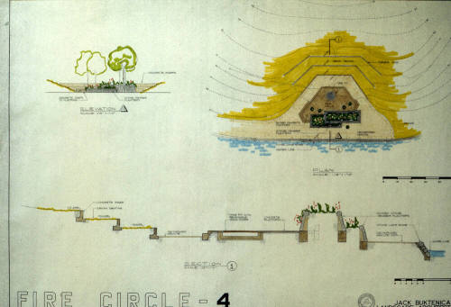 Kiwanis Park fire circle schematic design slide