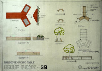 Kiwanis Park group picnic table design slide