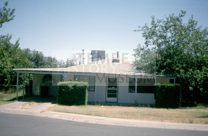 Property Address:  1413 East Hall Street, Tempe, Arizona
Subdivision Address:  Tomlinson Estates