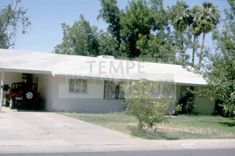 Property Address:  1428 East Hudson Drive, Tempe, Arizona
Subdivision Address:  Hudson Manor