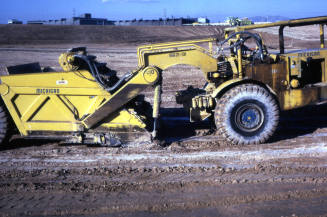 Construction equipment at Kiwanis Park site