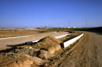 Kiwanis Park construction site with street
