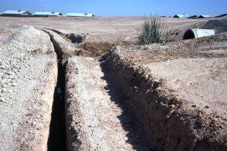 Irrigation ditch at Kiwanis Park construction site