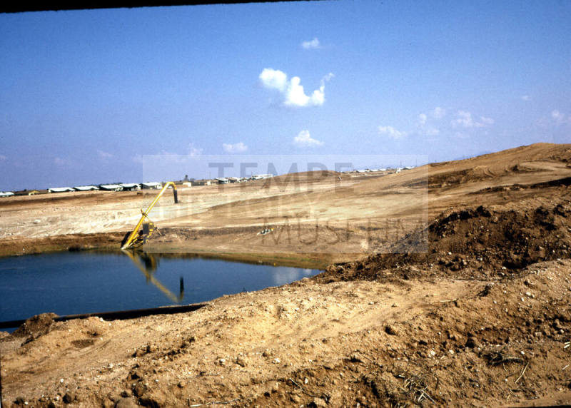 Kiwanis Park construction site with water pump