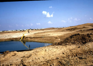 Kiwanis Park construction site with water pump