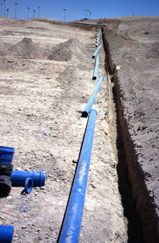 Pipeline construction at Kiwanis Park
