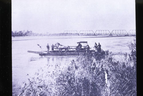 Copy of historical photo of Hayden's ferry