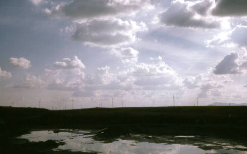 Kiwanis Park site with puddle