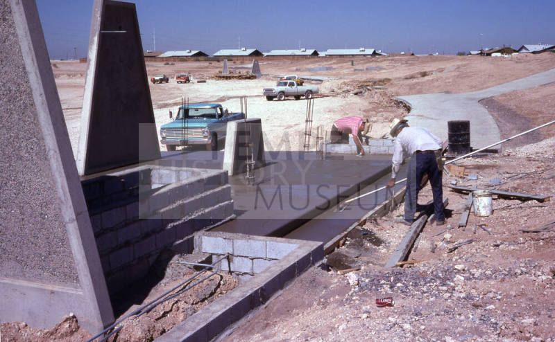 Construction of ramadas at Kiwanis Park