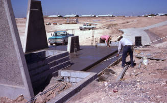 Construction of ramadas at Kiwanis Park