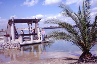 Kiwanis Lake ramada and flooded lake