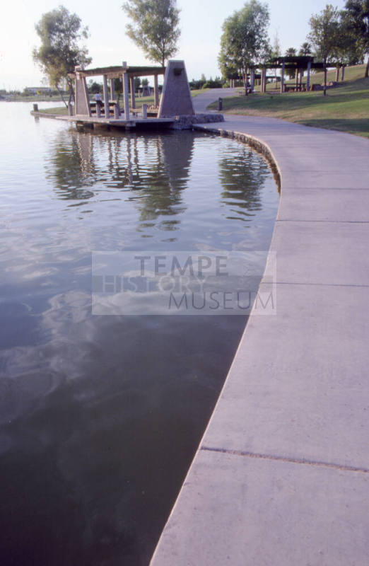 Kiwanis park sidewalk and ramadas