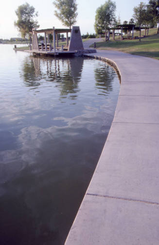 Kiwanis park sidewalk and ramadas