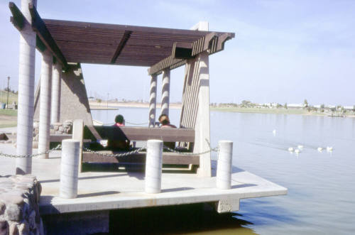 Kiwanis Park ramada and lake