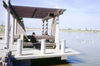 Kiwanis Park ramada and lake