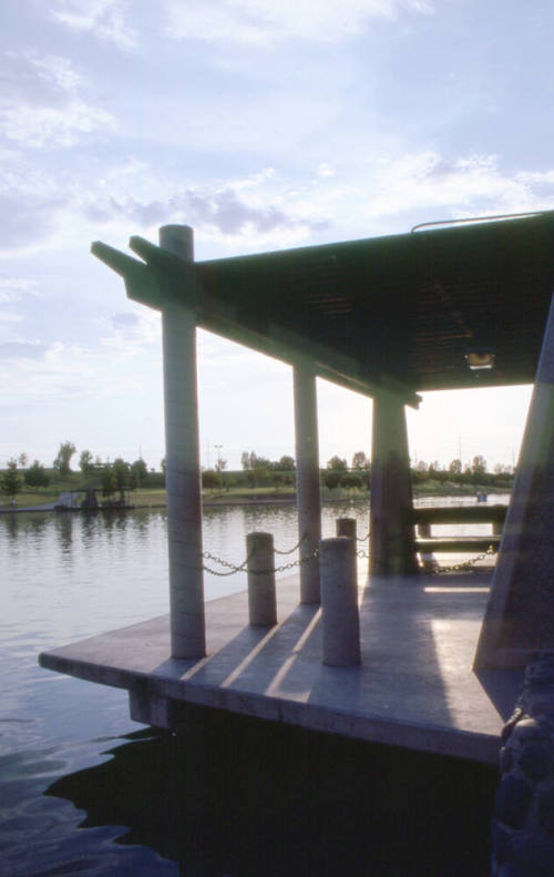 Kiwanis Park ramada at sunset