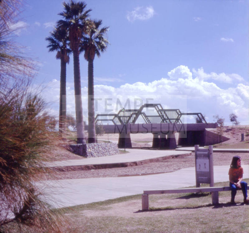 Completed bridge at Kiwanis Park