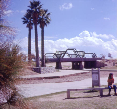 Completed bridge at Kiwanis Park
