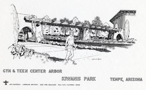 Kiwanis Park gym and teen center arbor design prints