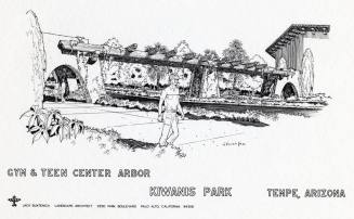 Kiwanis Park gym and teen center arbor design prints