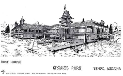 Kiwanis Park boat house design prints