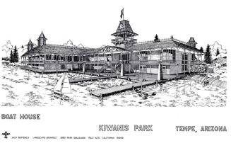 Kiwanis Park boat house design prints