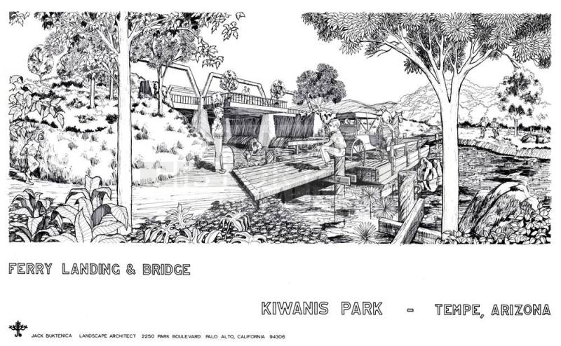 Kiwanis Park ferry landing and bridge design prints