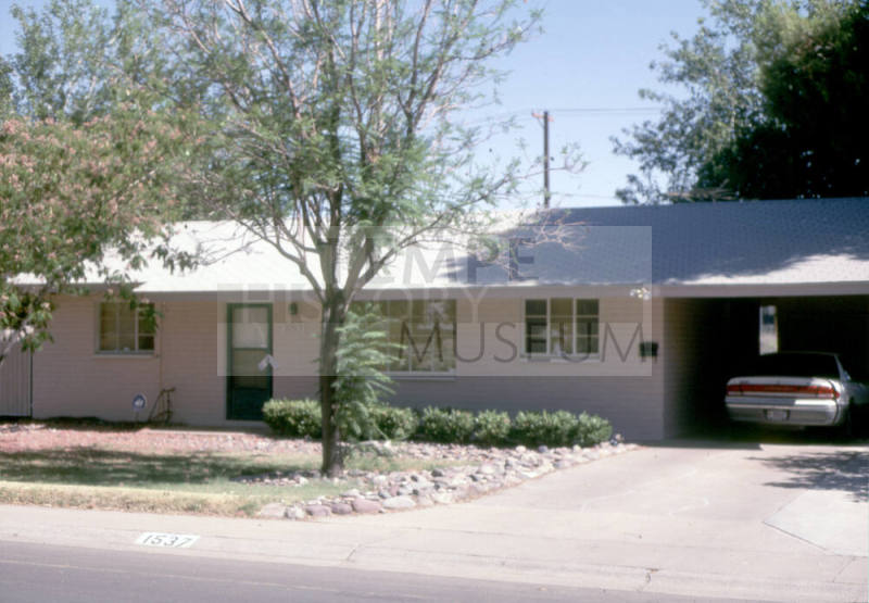 Property Address:  1537 East Cedar Street, Tempe, Arizona
Subdivision Address:  Hudson Manor