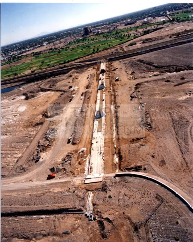 Tempe Town Lake Dam Construction - foundation