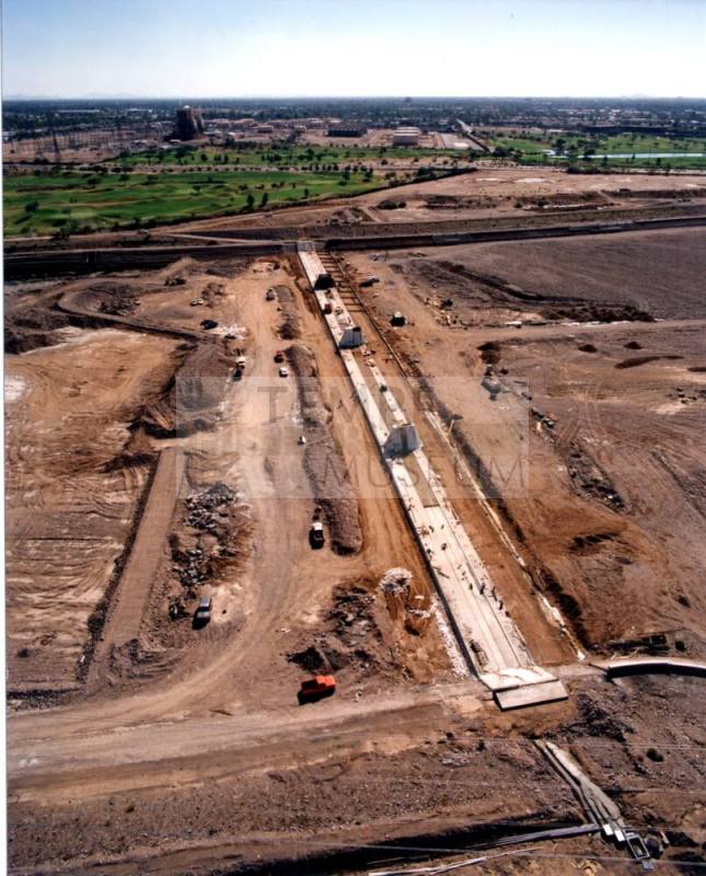 Tempe Town Lake Dam Construction - dam foundation