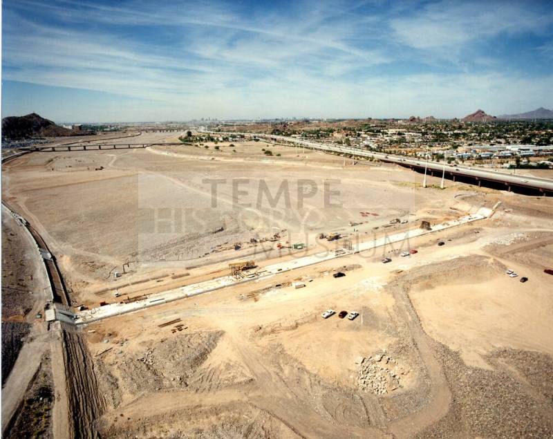 Tempe Town Lake East Dam Construction